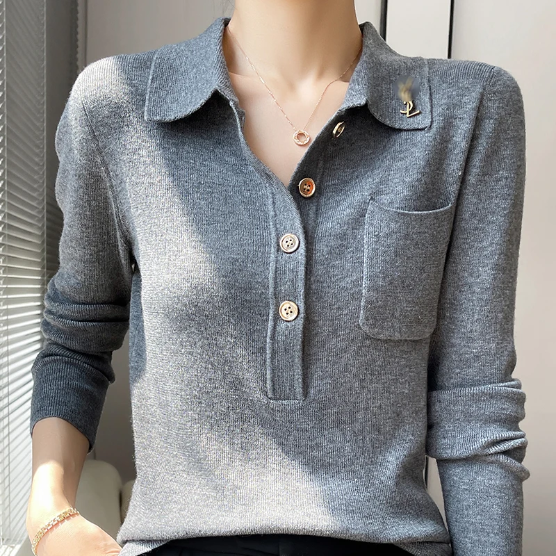 Yolove - Damen-Rollkragenpullover aus 100% reiner Merinowolle, weicher Pullover
