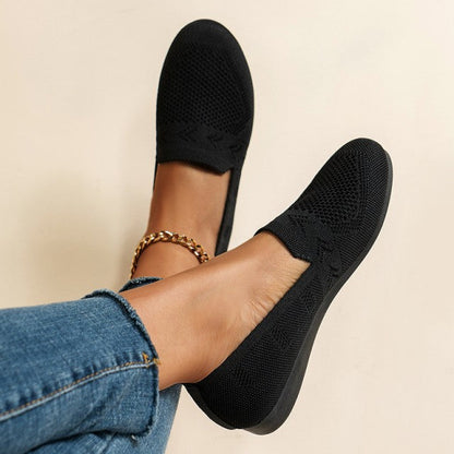Hannah - Blau Atmungsaktive Mesh-Schuhe