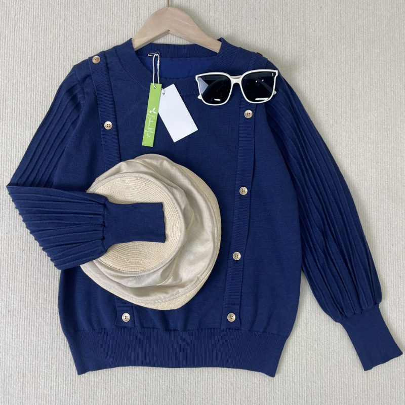 Cadenca - Schlichter Pullover mit Rundhalsausschnitt