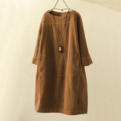 Oililia A-Linien-T-Shirt-Kleid aus weicher strapazierfähiger Baumwolle für Frauen