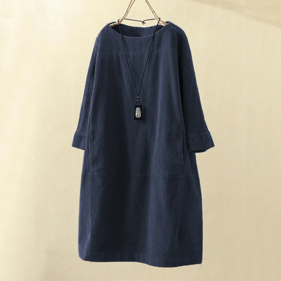 Oililia A-Linien-T-Shirt-Kleid aus weicher strapazierfähiger Baumwolle für Frauen
