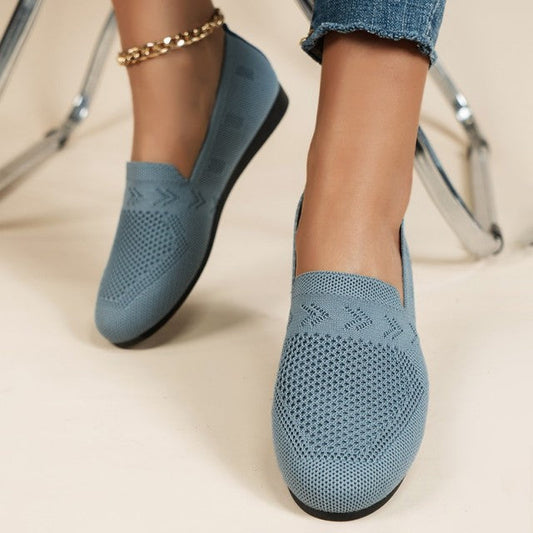 Hannah - Blau Atmungsaktive Mesh-Schuhe