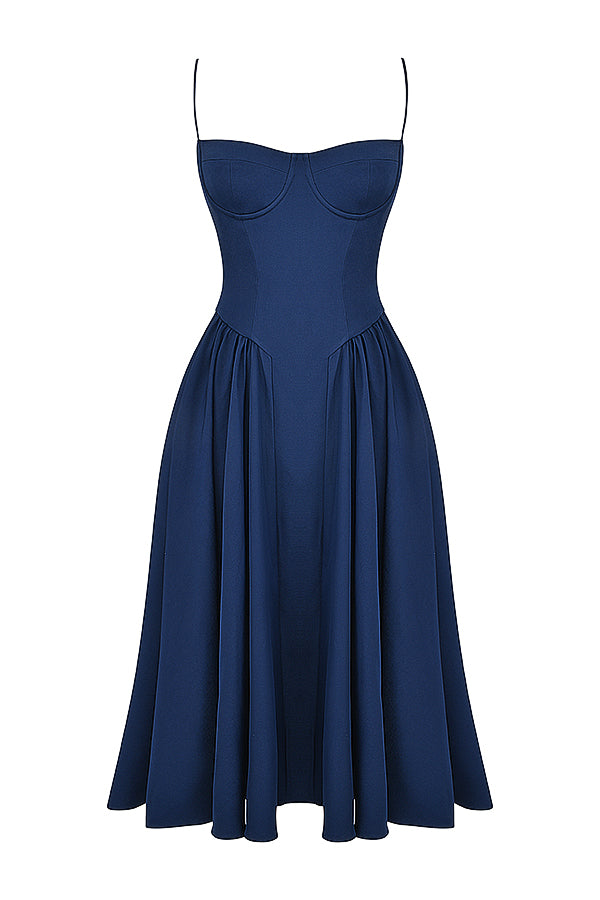 Brantley - Midikleid mit Twill-Korsett