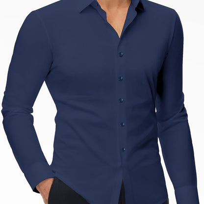 Daan - Männer schlank Passform Hemd Stretch Komfort von Casual bis Business look