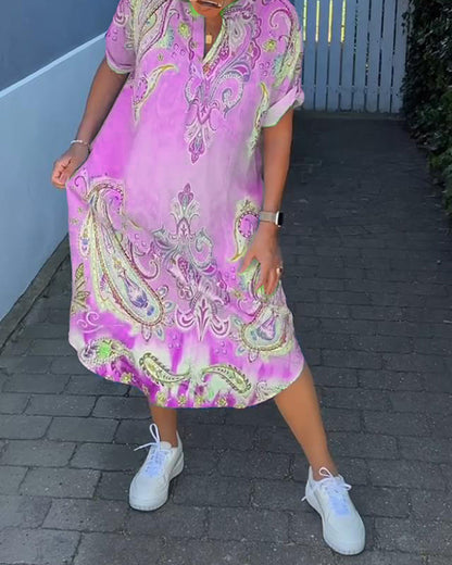 Vik - elegantes Kleid mit V-Ausschnitt