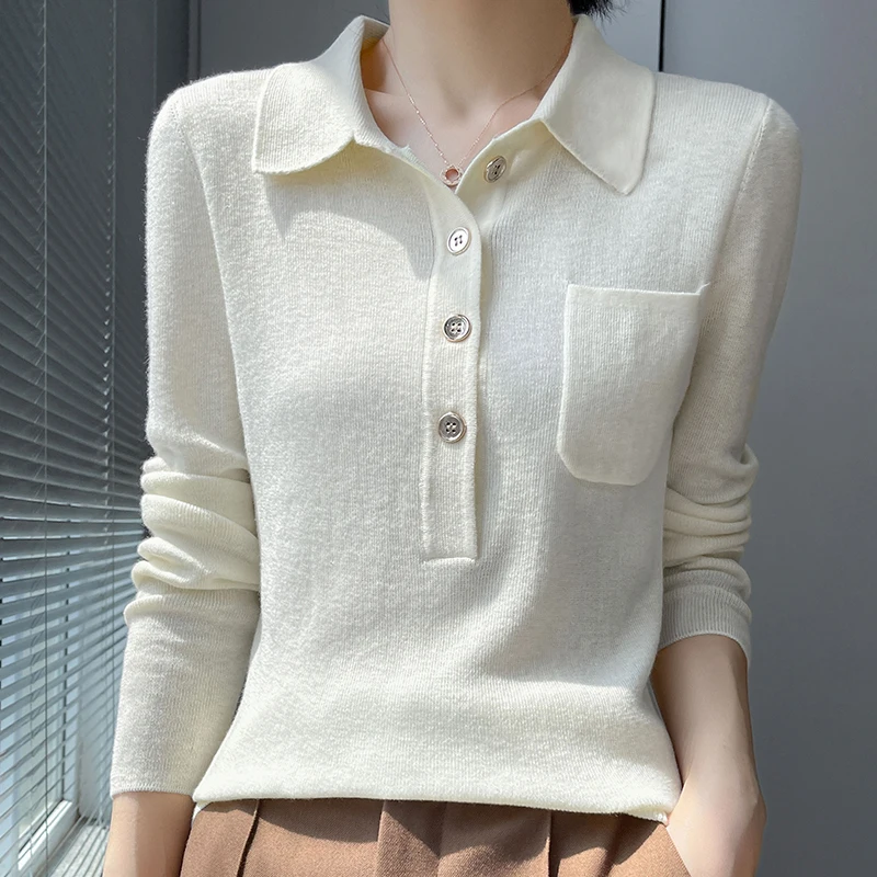 Yolove - Damen-Rollkragenpullover aus 100% reiner Merinowolle, weicher Pullover