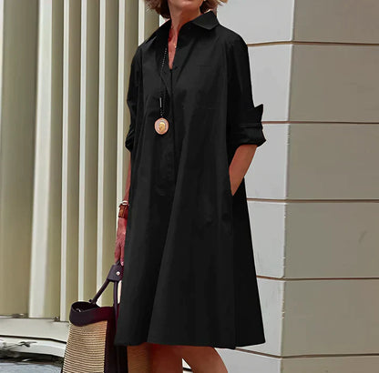 Natalie - modisches Kleid mit Polokragen