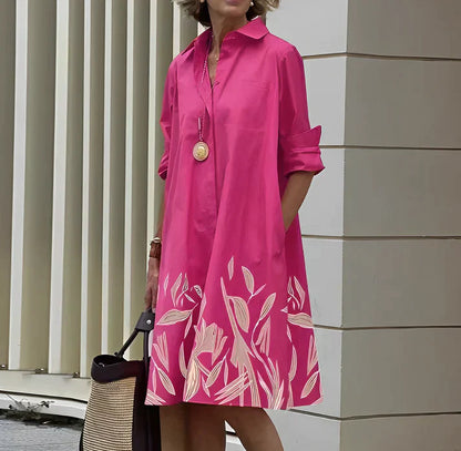 Natalie - modisches Kleid mit Polokragen