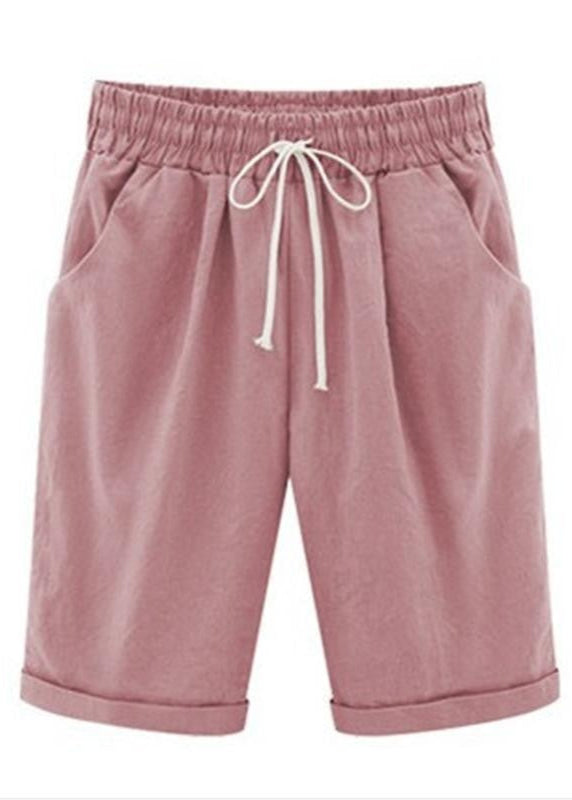 Nikki - Frauen lässig Sommer Urlaub lose Baumwolle Shorts Hosen mit Taschen und Kordelzug