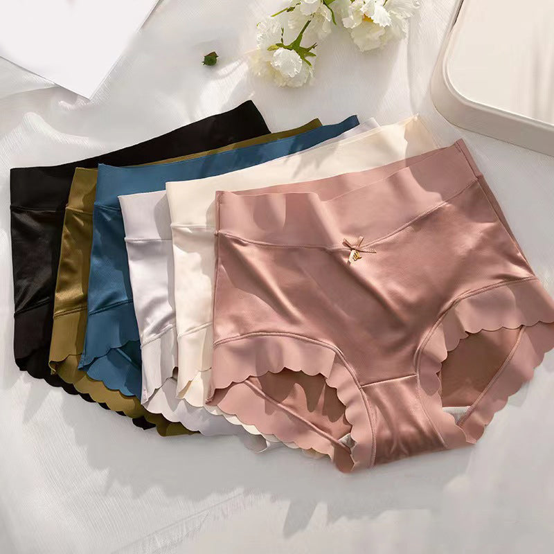 FINE Nahtloser Satin Hoher Slip mit stützendem Bündchen und Schleife | 5 + 5 FREE