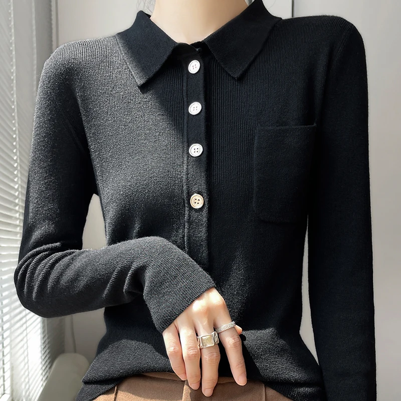 Yolove - Damen-Rollkragenpullover aus 100% reiner Merinowolle, weicher Pullover