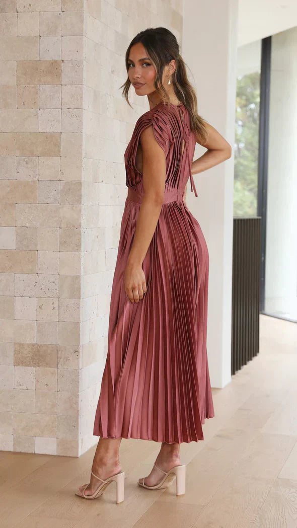 Iris - plissiertes Midikleid für einen zeitlos eleganten Look