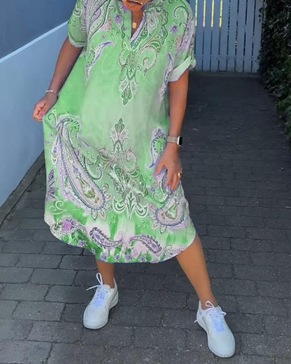 Vik - elegantes Kleid mit V-Ausschnitt