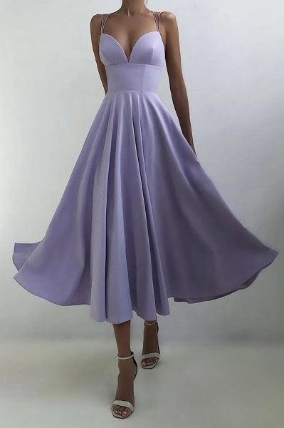 Esmée - elegantes Midikleid mit Spaghettiträgern für besondere Anlässe