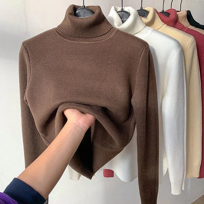 Eloise - mit Samt gefütterter Rollkragenpullover für Frauen