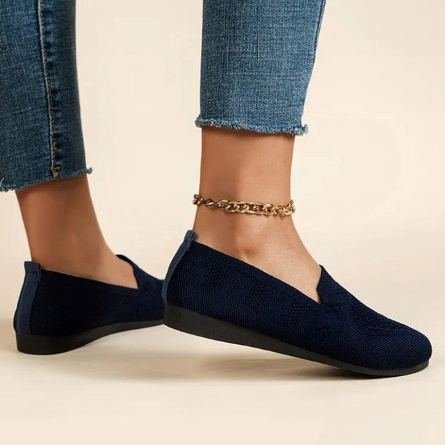 Hannah - Blau Atmungsaktive Mesh-Schuhe