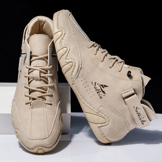 Ethan - Orthopädische Lederschuhe für lange Spaziergänge und Wanderungen