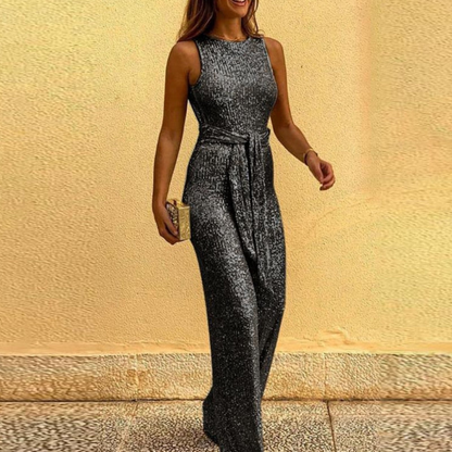 Kirsten -  Festlich Glänzend Damen Jumpsuit