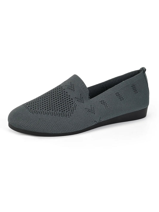 Anna - atmungsaktive Netzsandalen flache Schlupf op Loafer für den Sommer für lange Spaziergänge