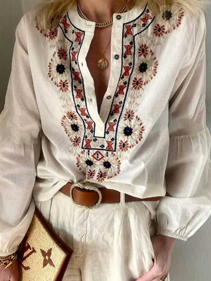 Liva - bestickte Boho-Tunika für Sommerstimmung