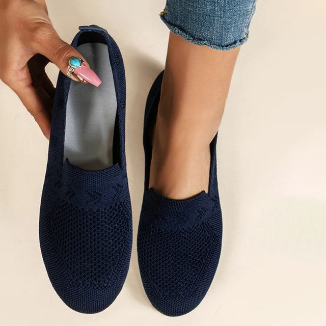 Hannah - Blau Atmungsaktive Mesh-Schuhe