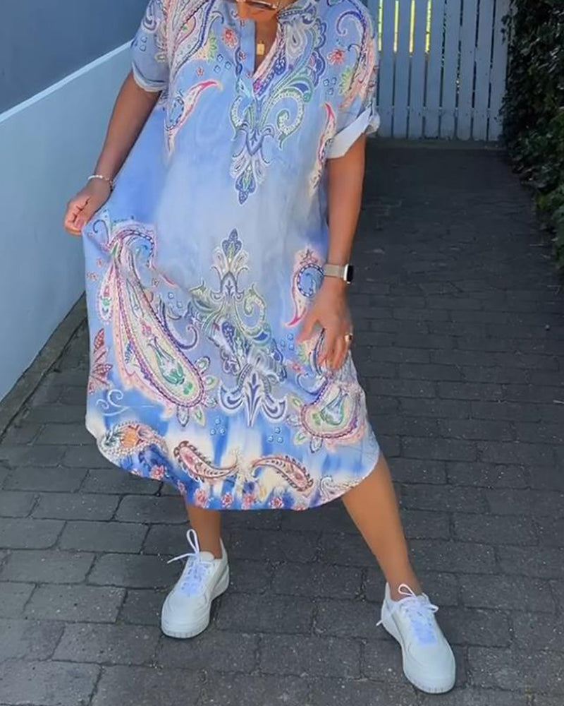Vik - elegantes Kleid mit V-Ausschnitt