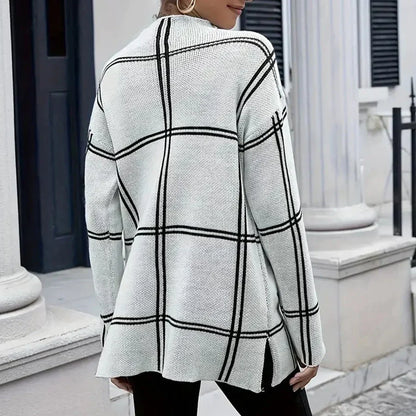 Elena - Gemütlicher gestreifter Langarmpullover