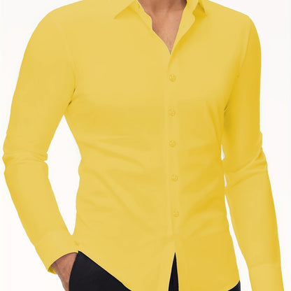 Daan - Männer schlank Passform Hemd Stretch Komfort von Casual bis Business look