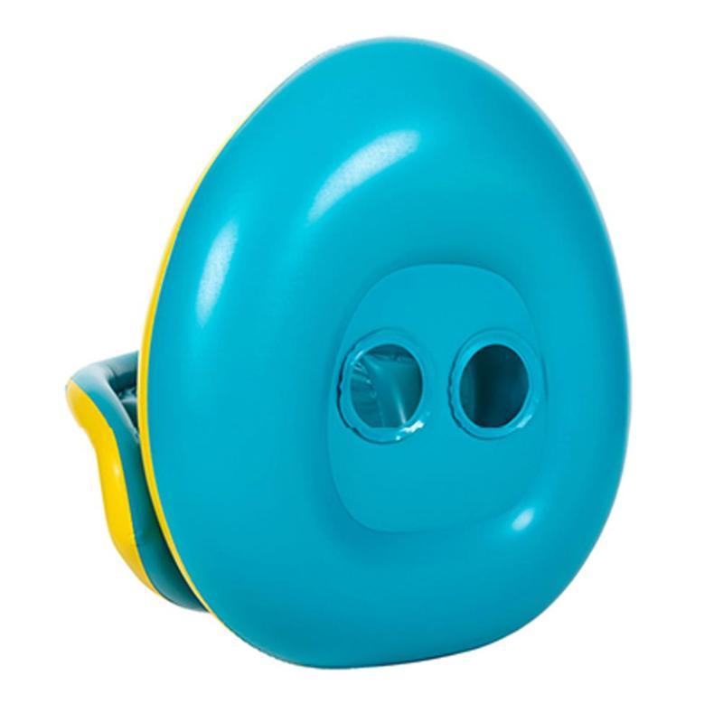 Baby & Kleinkind aufblasbare Schlauchbootmatratze mit Vordach - Schwimmring mit Vordach