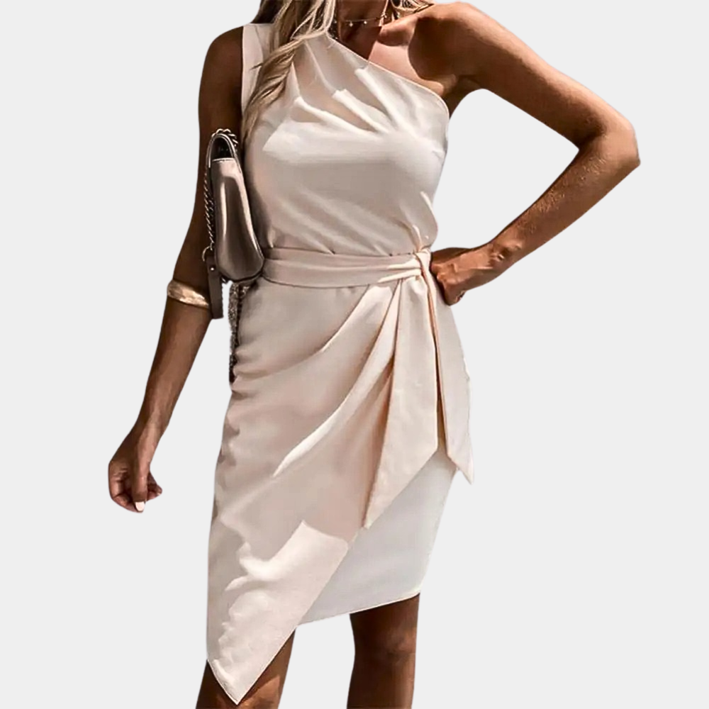 Precy - Minikleid mit einer Schulter und Taillenband