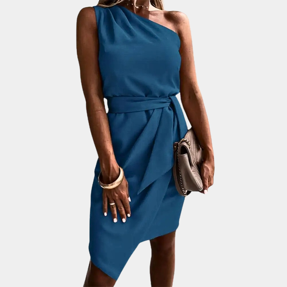Precy - Minikleid mit einer Schulter und Taillenband