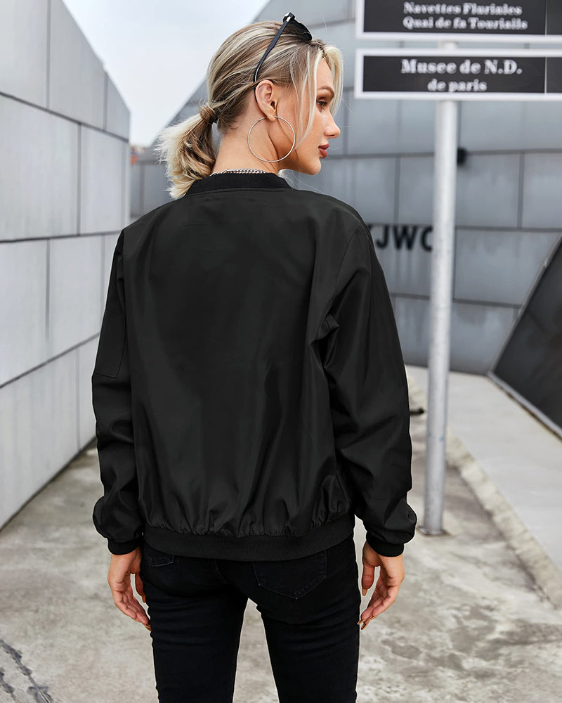 Maya - Stilvolle klassische Bomberjacke mit Taschen - perfekt für jede Gelegenheit