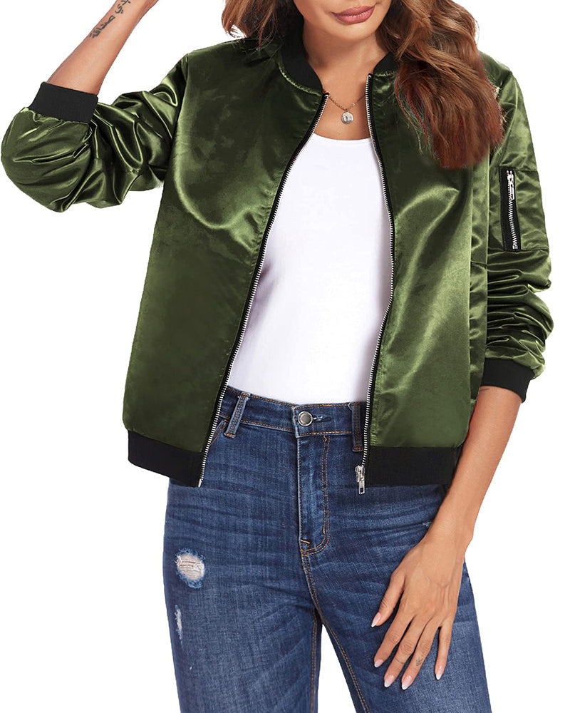 Maya - Stilvolle klassische Bomberjacke mit Taschen - perfekt für jede Gelegenheit
