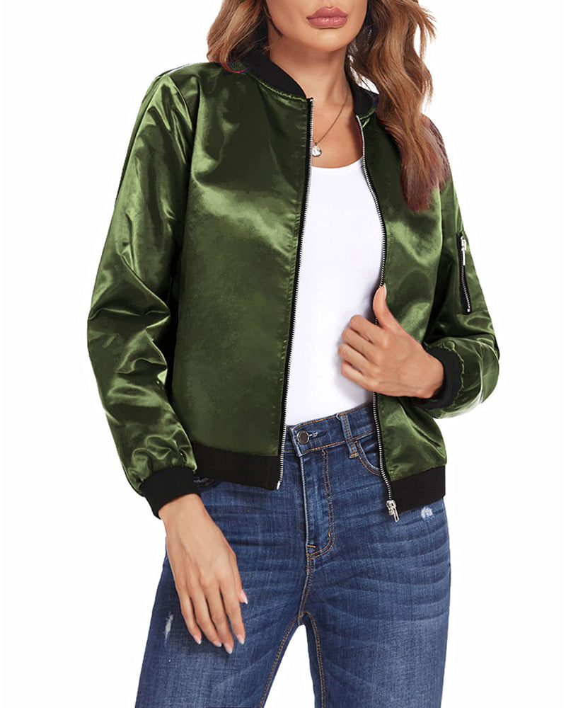 Maya - Stilvolle klassische Bomberjacke mit Taschen - perfekt für jede Gelegenheit