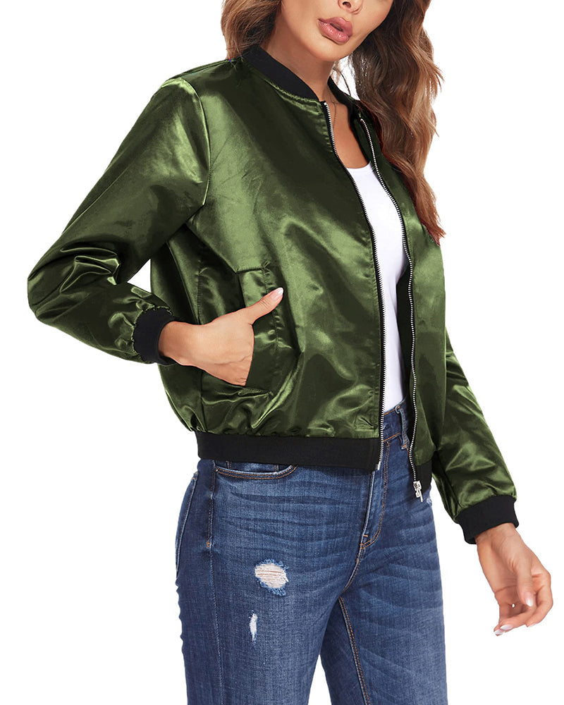 Maya - Stilvolle klassische Bomberjacke mit Taschen - perfekt für jede Gelegenheit
