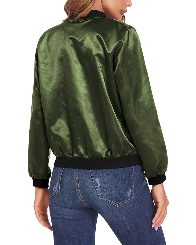 Maya - Stilvolle klassische Bomberjacke mit Taschen - perfekt für jede Gelegenheit