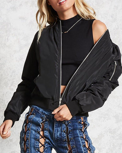 Maya - Stilvolle klassische Bomberjacke mit Taschen - perfekt für jede Gelegenheit