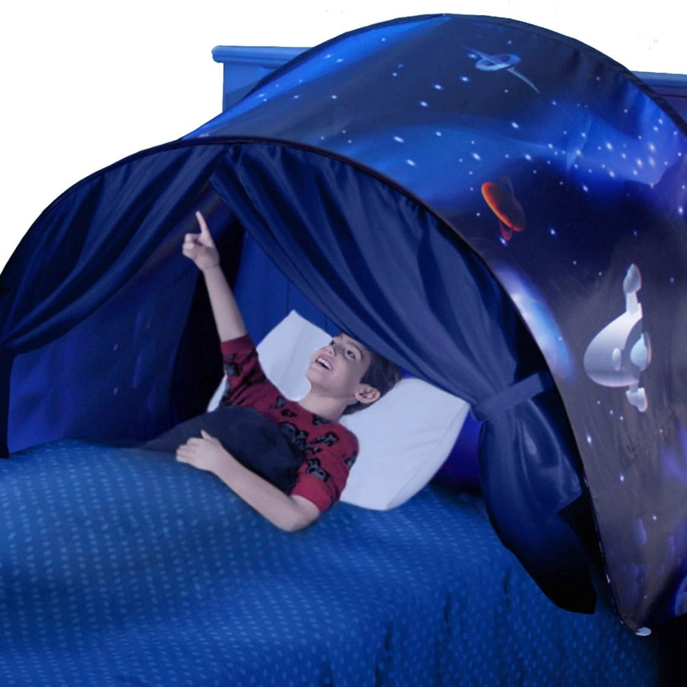DreamDome Kinder Zelt gegen Albträume für magische Schlafabenteuer und ein sicheres Gefühl