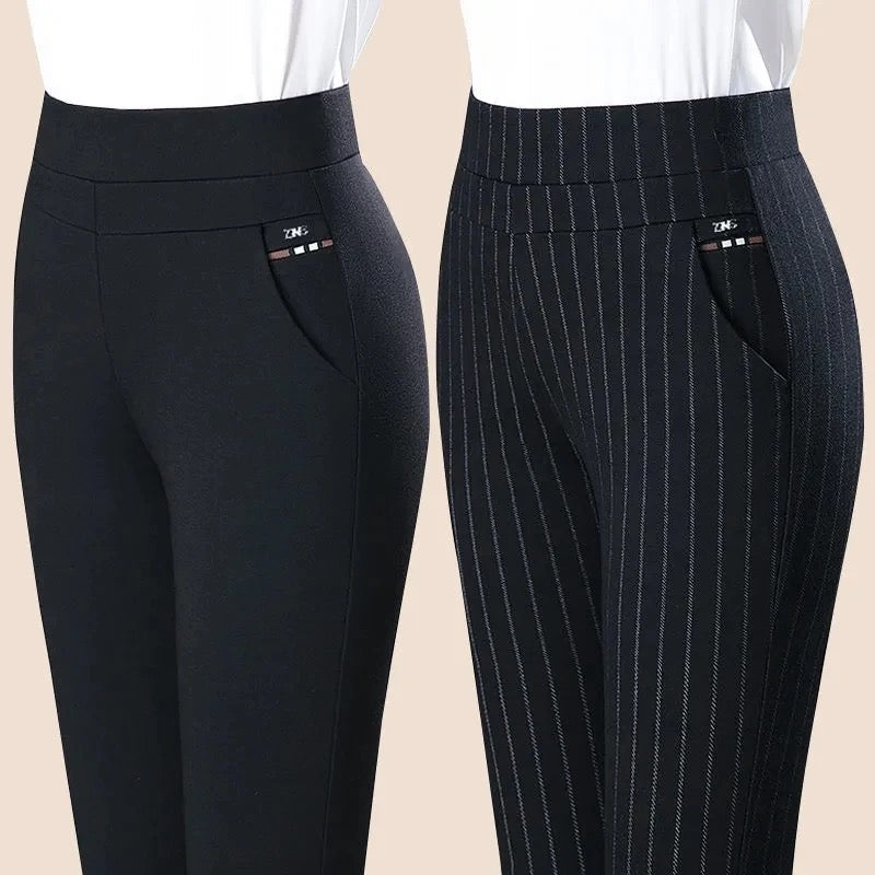 Ophelia - Schwarze Stretch-Damenhosen für ultimativen Komfort