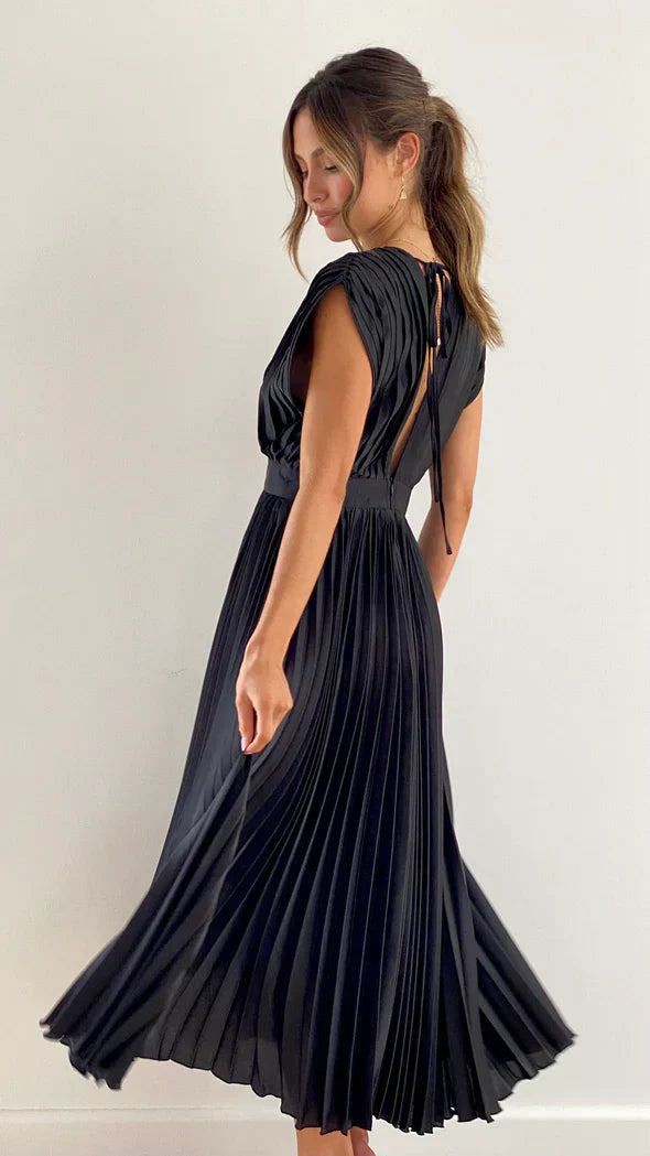 Iris - plissiertes Midikleid für einen zeitlos eleganten Look