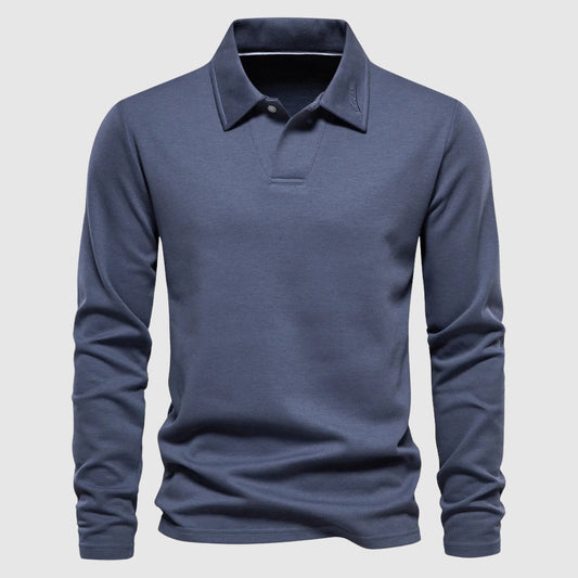 Liam - Klassisches Langarm-Poloshirt