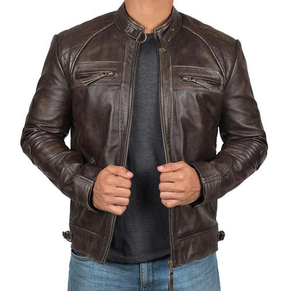 Henk - Bikerjacke aus Leder