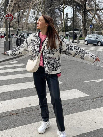 Lotte - Wendejacke mit Vintage-Druck
