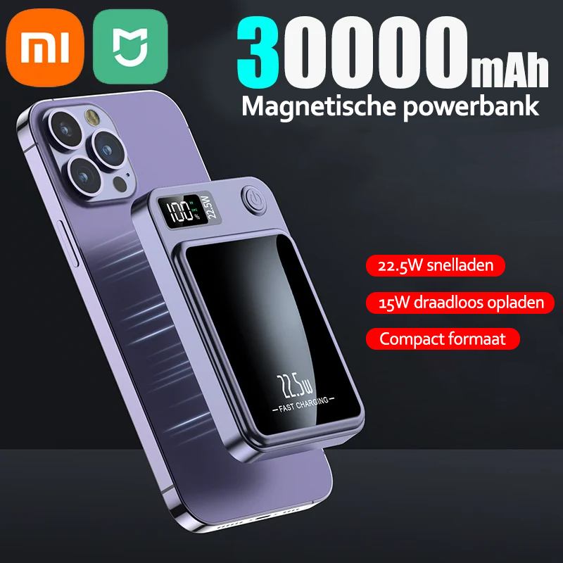 PowerCharge Pro kabellose magnetische Powerbank zum Aufladen Ihres Handys überall