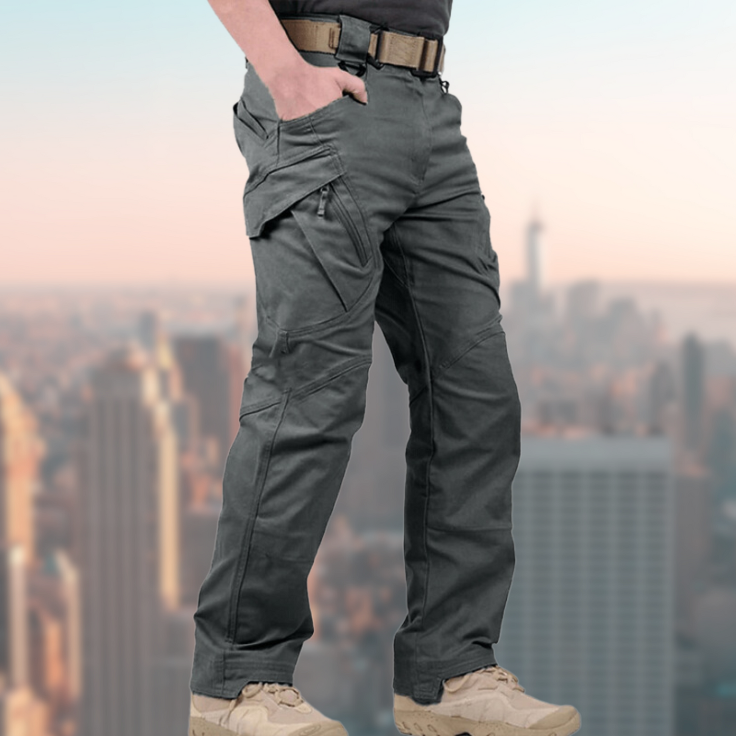Zion - 100% wasserdichte Wander- und Sport-Cargohose mit Taschen