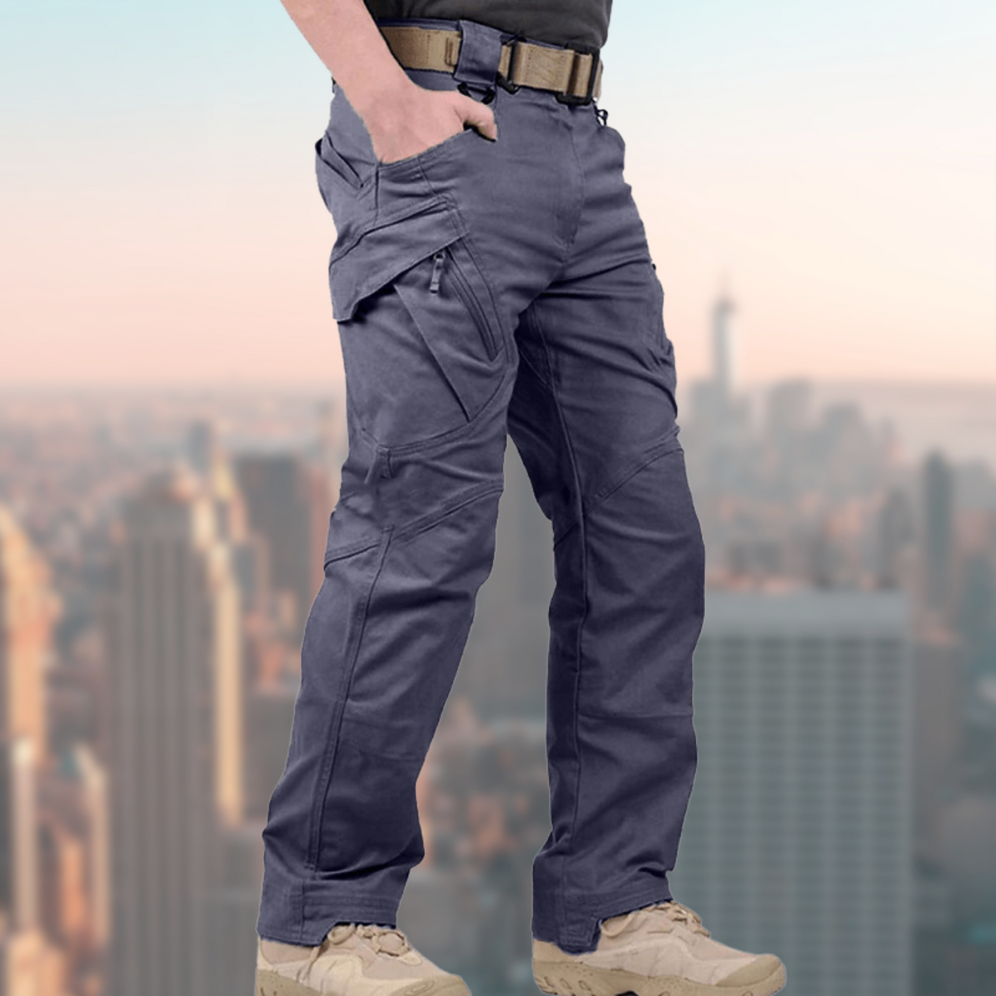 Zion - 100% wasserdichte Wander- und Sport-Cargohose mit Taschen