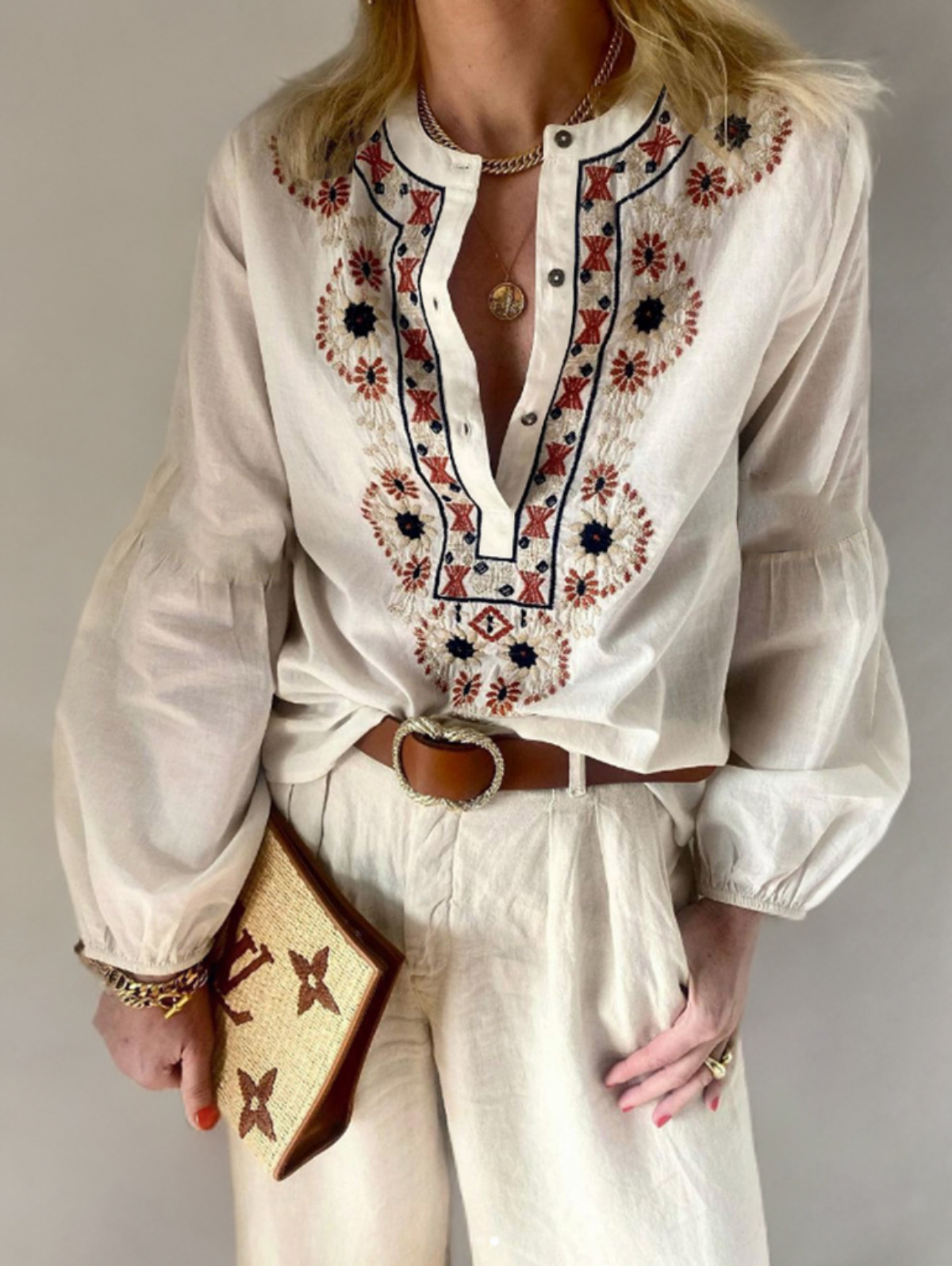 Liva - bestickte Boho-Tunika für Sommerstimmung