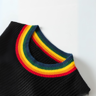 MERRY & BRIGHT Pullover mit geripptem Rundhalsausschnitt