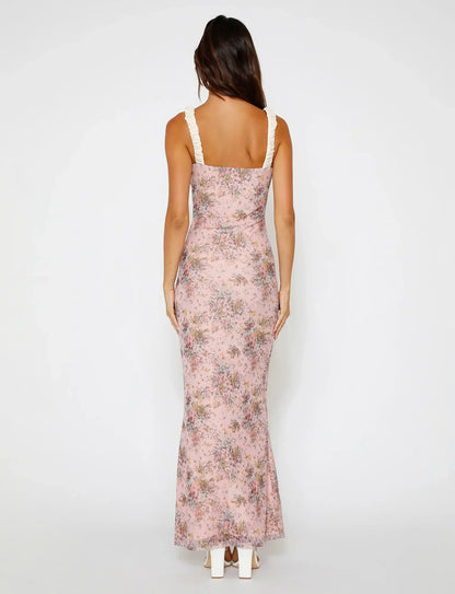 Nala - Rosa geblümtes Camouflage-Kleid