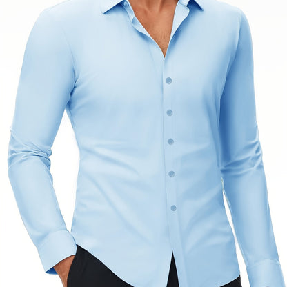 Daan - Männer schlank Passform Hemd Stretch Komfort von Casual bis Business look
